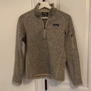 Patagonia | Better Sweater Tan Oatmeal Fleece Quarter-Zip | S